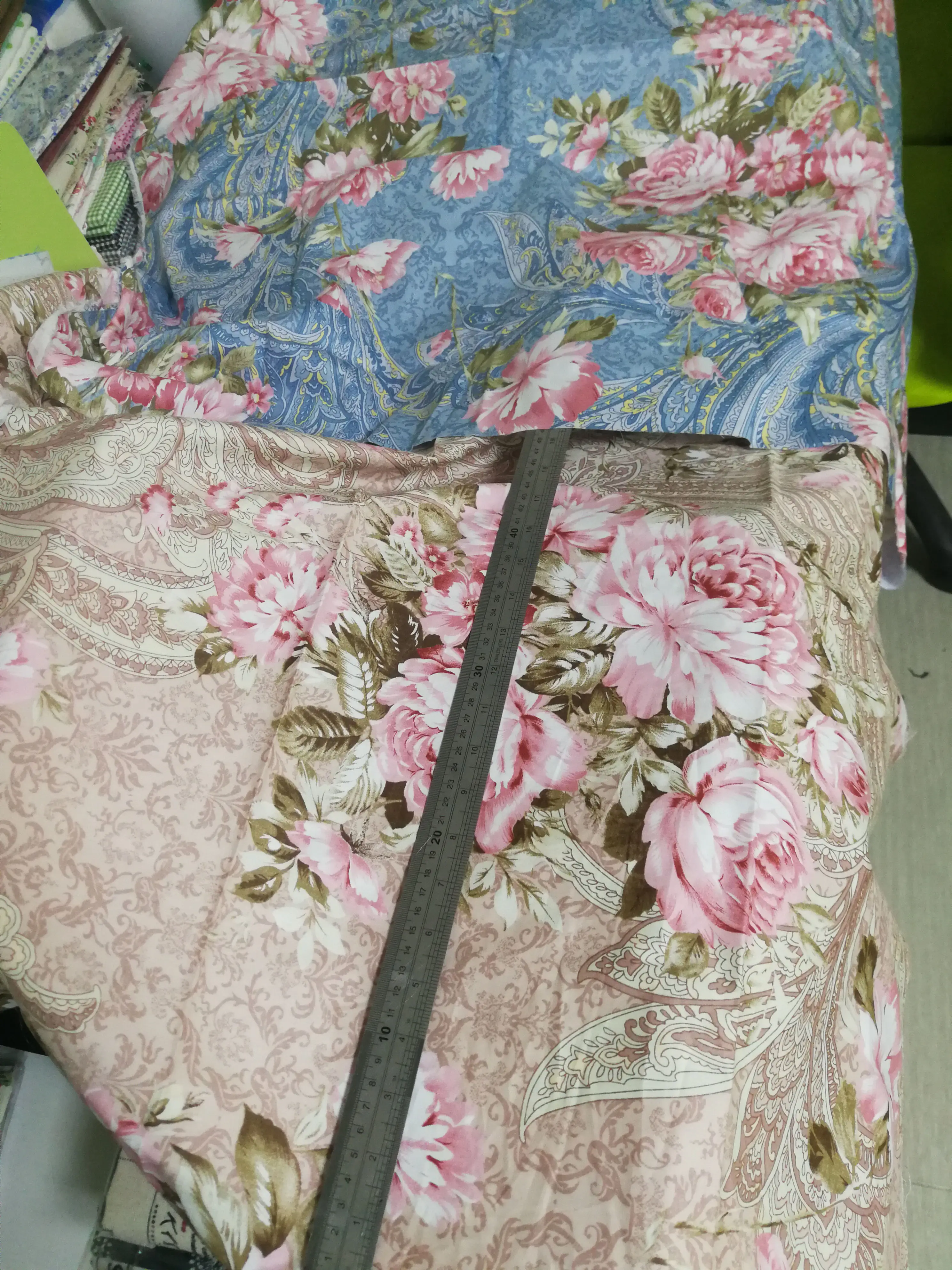 Teramila Rose Gedruckt Baumwolle Stoffe durch die Meter für Nähen Stoffe in Meter Freies Verschiffen, Bettwäsche Sets, quilts, Patchwork, Kleid – Detail 7