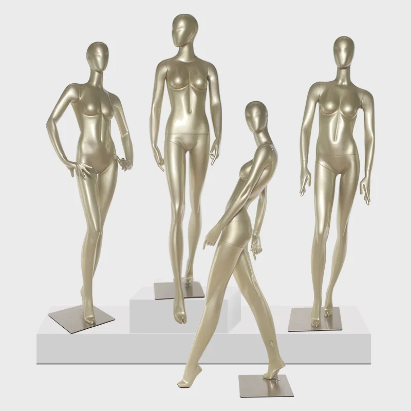 Mannequin Women's whole Body High-grade Champagne Golden Anti Authenticity Model For Display