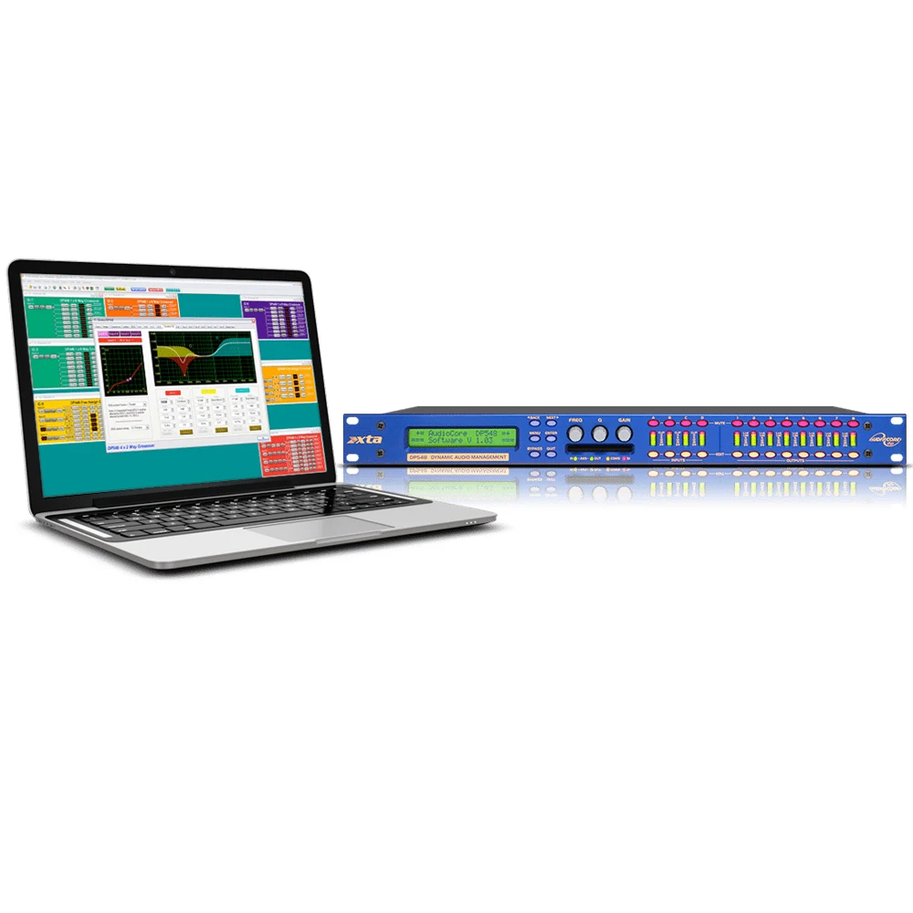 XTA ug 448 Processeur audio numérique professionnel DSP, gestion du signal pour système audio DJ, haut-parleur Line Array