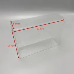 Clear transparent box For 3DS XL EU version Display storage PET protective Box