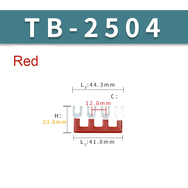 TB-2502 terminal block shorting strip connecting strip 2-position connecting strip shorting edge insert shorting strip 15A