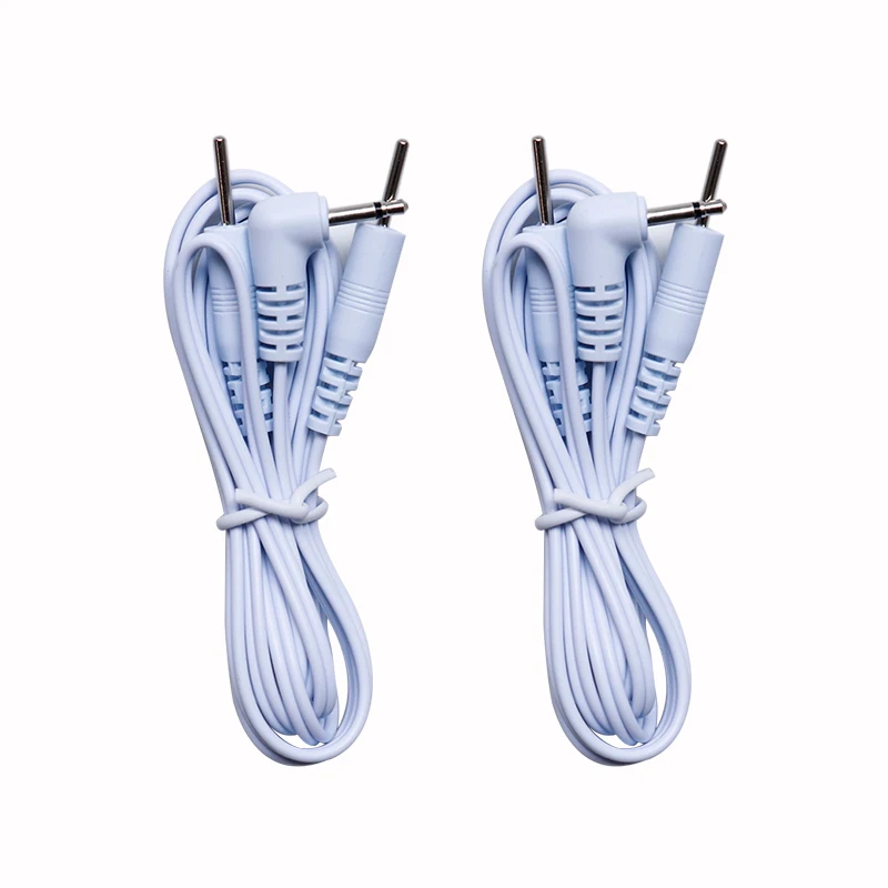 

2Pcs 1.5m Plug 2.5mm 2-way Electrode Connector Wires Lines fit for Therapy Massager Nerve Muscle Stimulator EMS/Tens Acupuncture