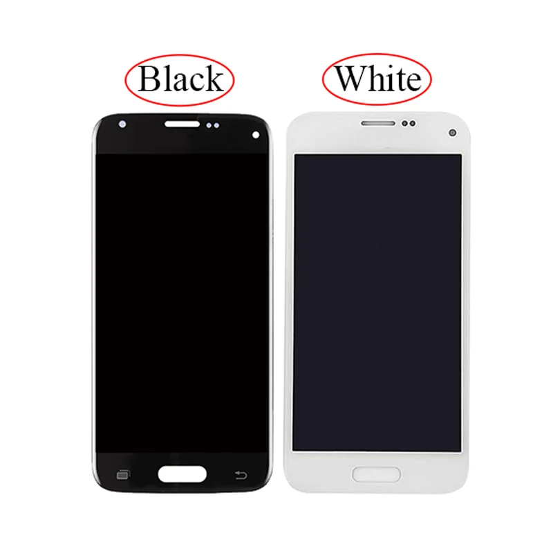 Tela do lcd para samsung galáxia s5 mini g800f g800h, substituição do conjunto digitador toque