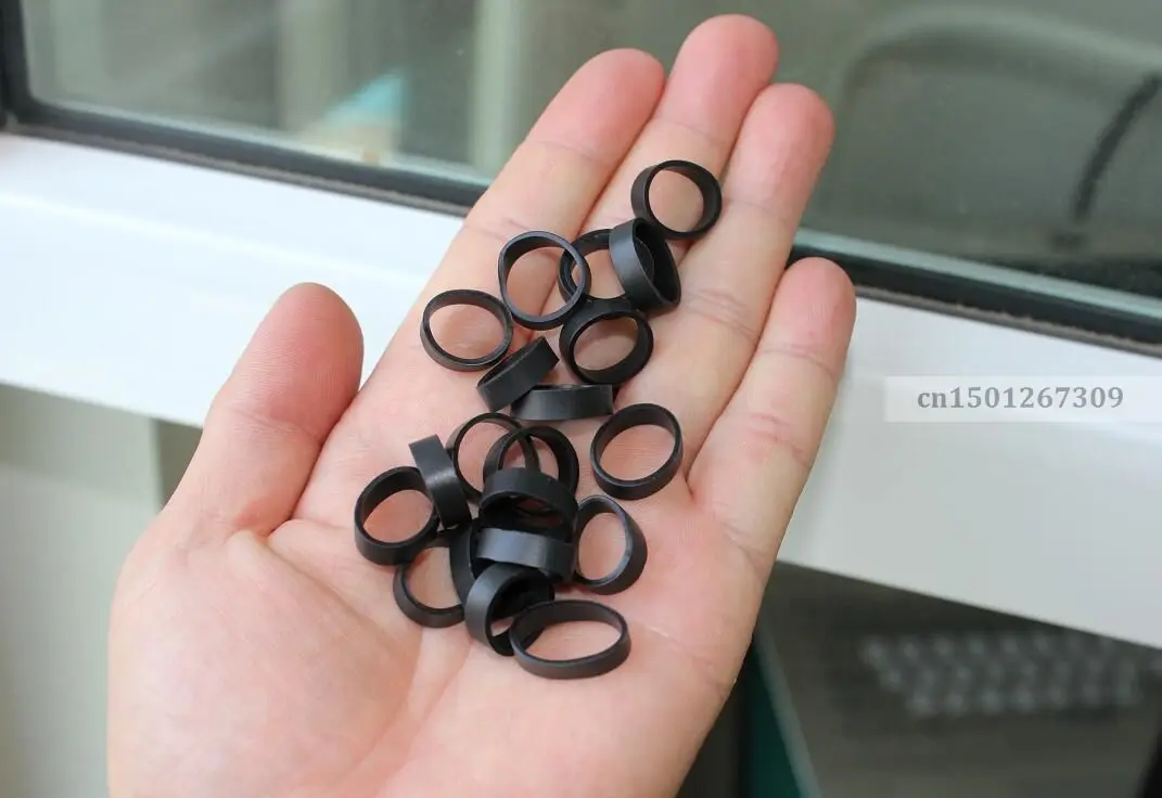 Small Black Rubber Band Elastic Tiny Rubbers For Packing Packaging 100/200/500 - You Choose Quantity