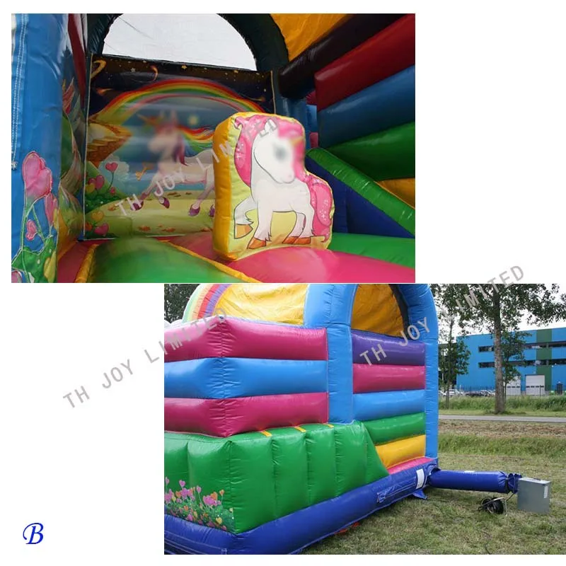 5x4m Inflatable Bouncy House Kids Jumping Castle Bouncers With Slide Combo