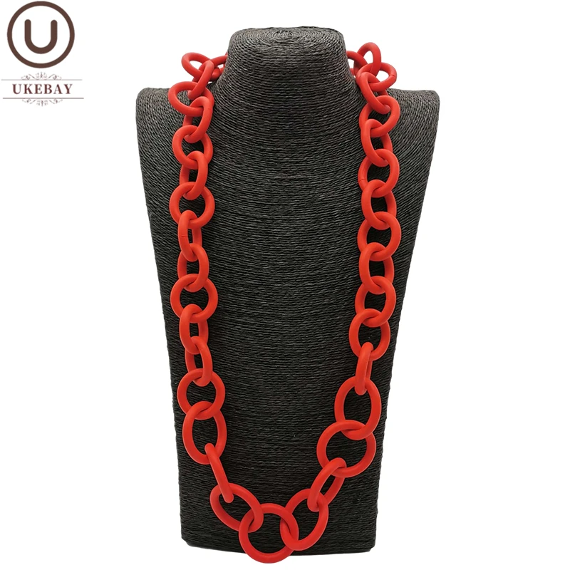 UKEBAY New Handmade Choker Necklaces For Women Rubber Necklace Punk Style Designer Luxury Jewelry Geometric Statement Necklaces