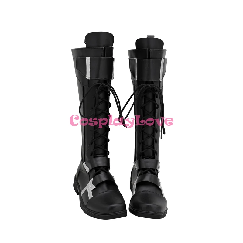 CosplayLove Infinity War Winter Soldier James Buchanan Barnes Bucky Black Shoes Cosplay Long Boots Leather Custom Made