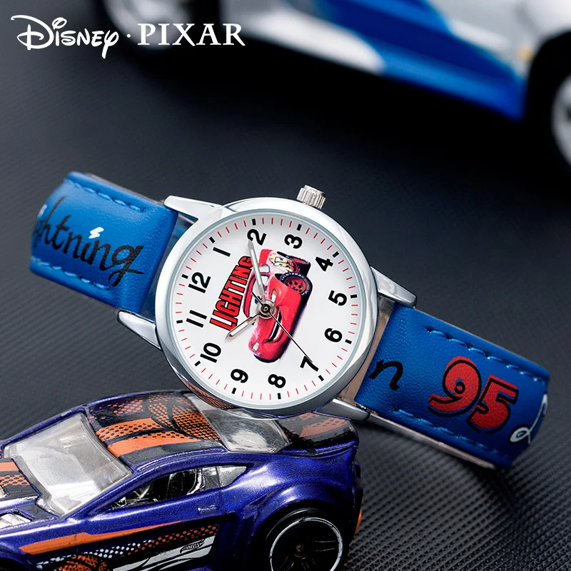 Disney Children Lightning McQueen Cars Pixar Cartoon Waterproof Kid Teenager Boy Quartz Wristwatch Student Luminous New Relogio