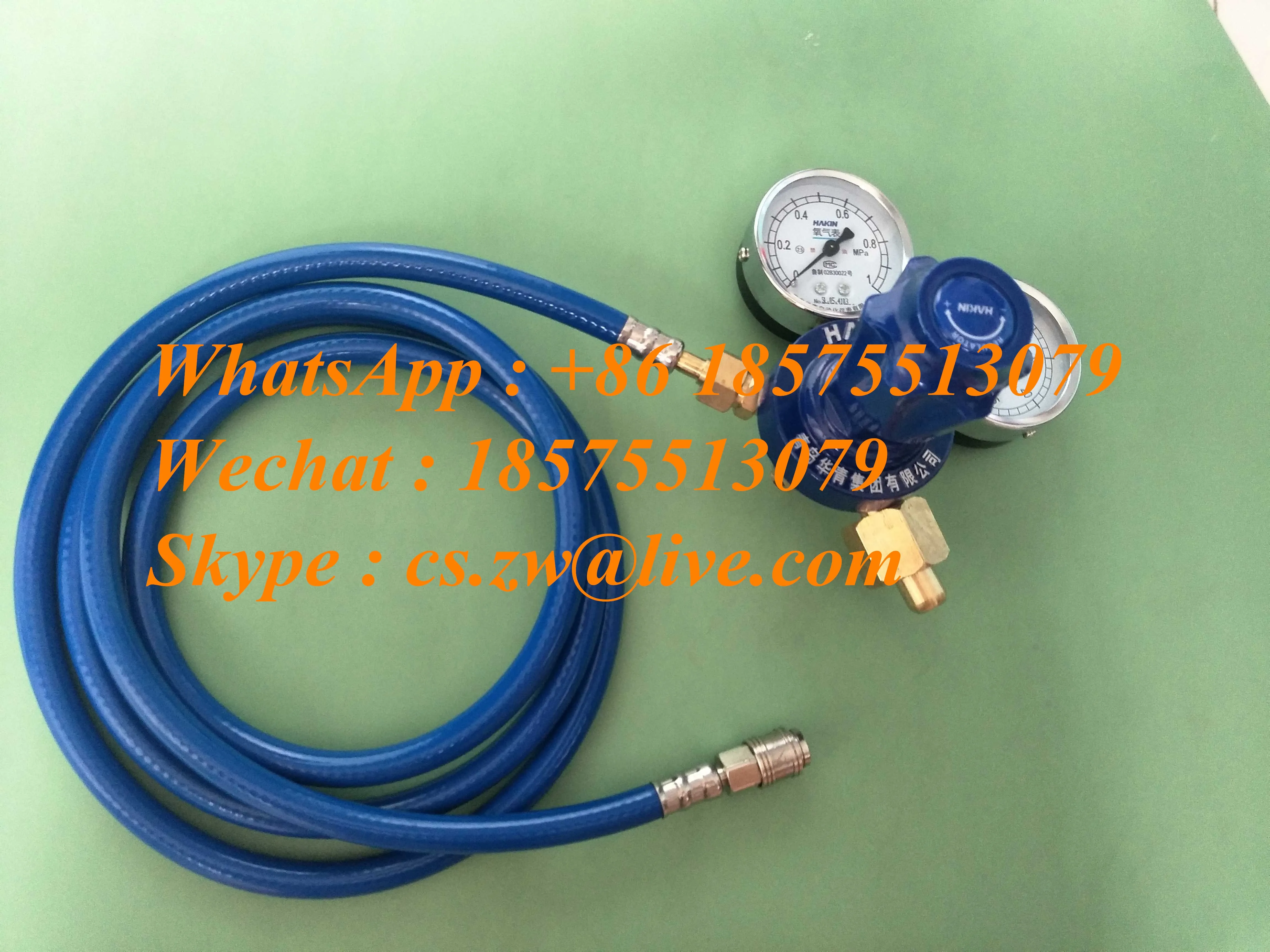 Oxygen Pressure Reducing Valve With Oxygen High Pressure Tube A Set of Anesthesia Machine Ventilator Accessories