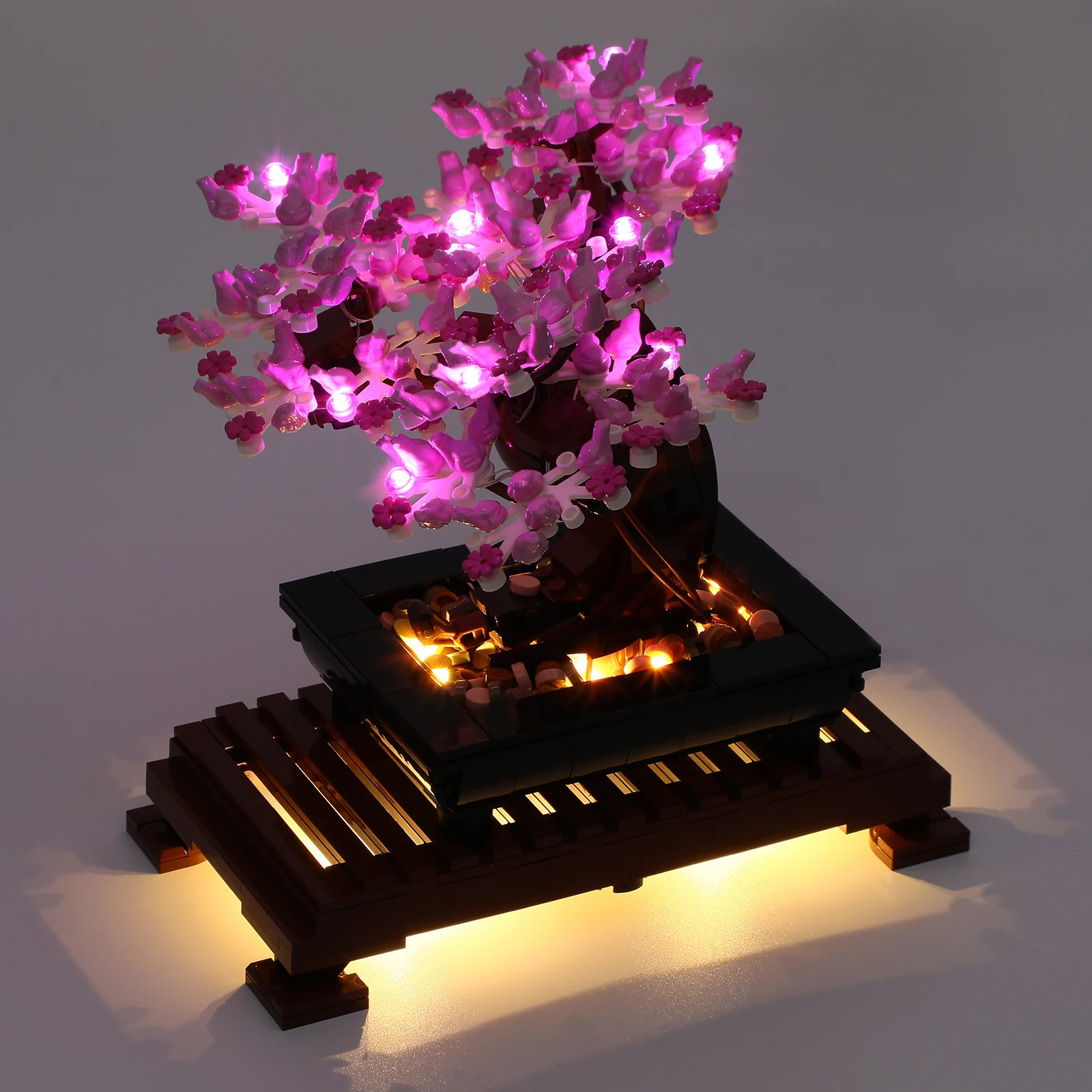 JOY MAGS-Kit de luces Led para árbol bonsái, versión de flores rosas, 10281 (no incluye el modelo)