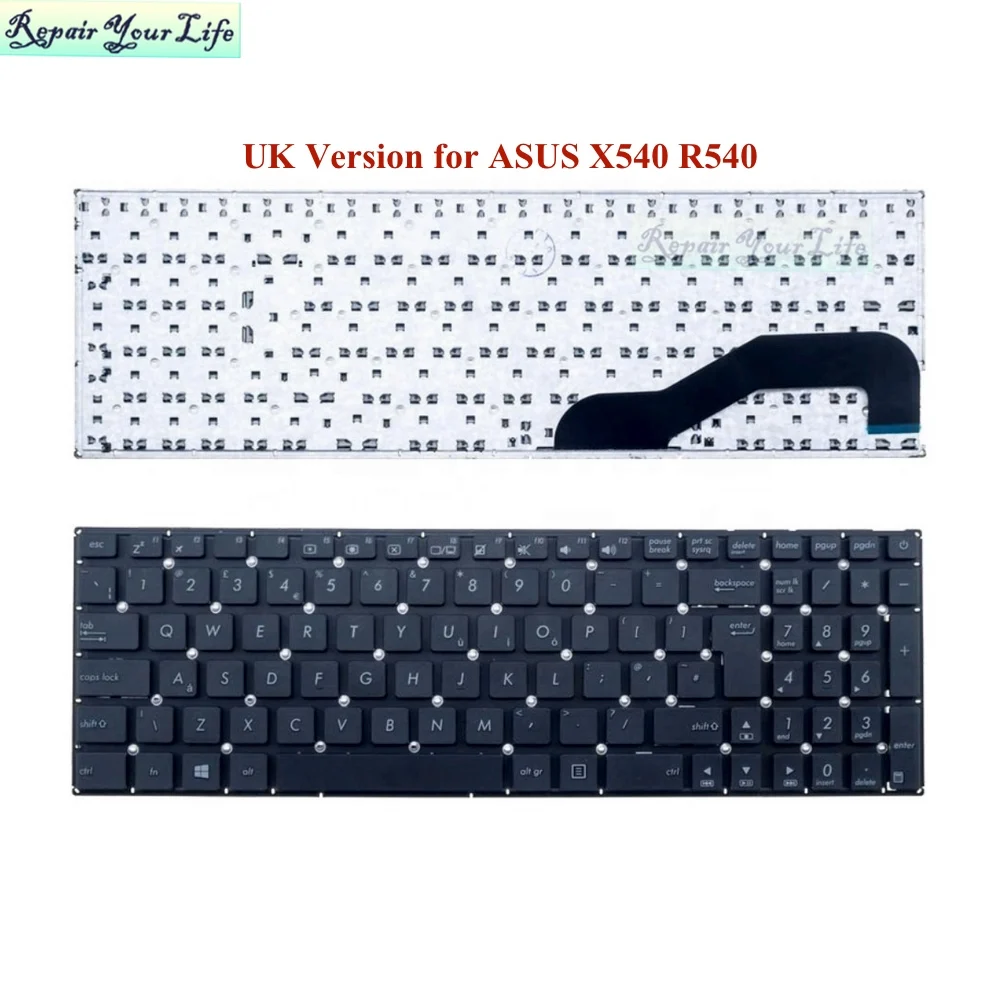 US UK Laptop keyboard for ASUS X540 R540 R540L X540L X540LA X540LJ X540S X540SA X540SC 13K93US 9290 0KNB0-610TUS00