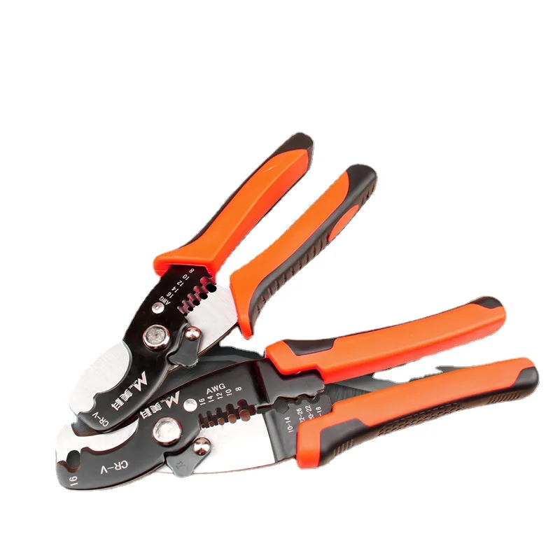 Stripper, wire pulling pliers, multifunctional electrician\'s manual stripper, home network cable stripper