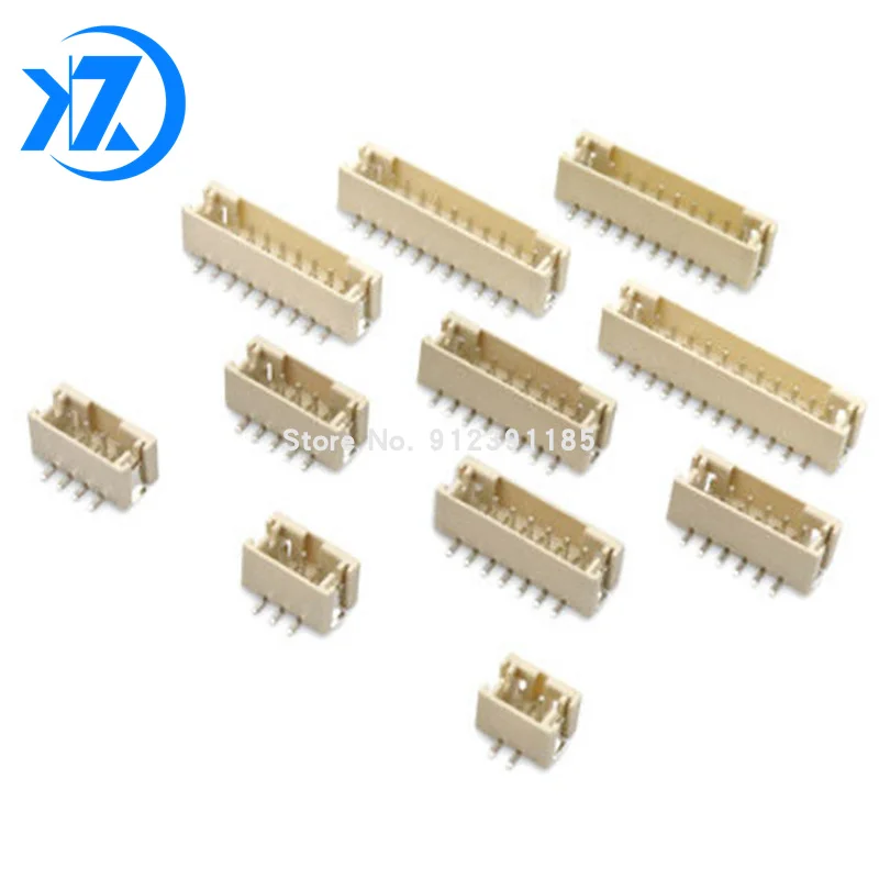 50Pcs PH2.0 Pitch 2.0mm 2Pin 3Pin 4Pin Vertical SMD Terminals Pin Header Connectors JST PH 2.0 Connectors