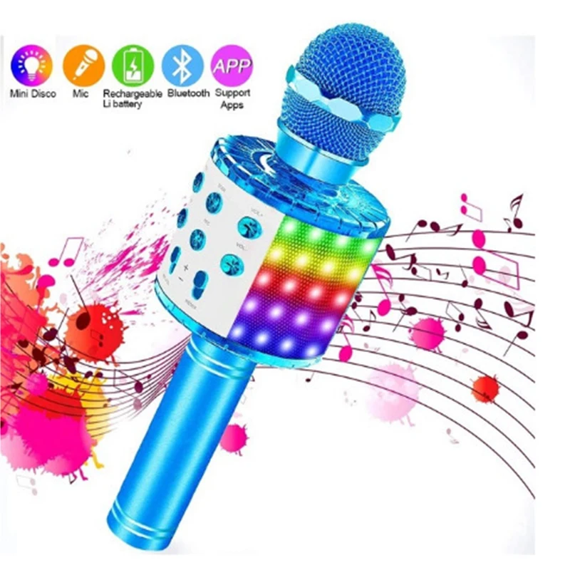 Fun Toys for 4-15 Year Old Girls, Handheld Karaoke Microphone for Kids Birthday Gifts for 8 9 10 11 Years Old Boys Girl