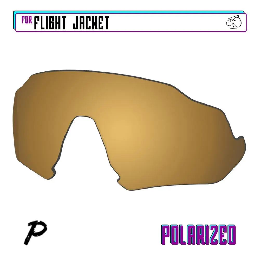 

EZReplace Polarized Replacement Lenses for - Oakley Flight Jacket Sunglasses - Gunmetal P