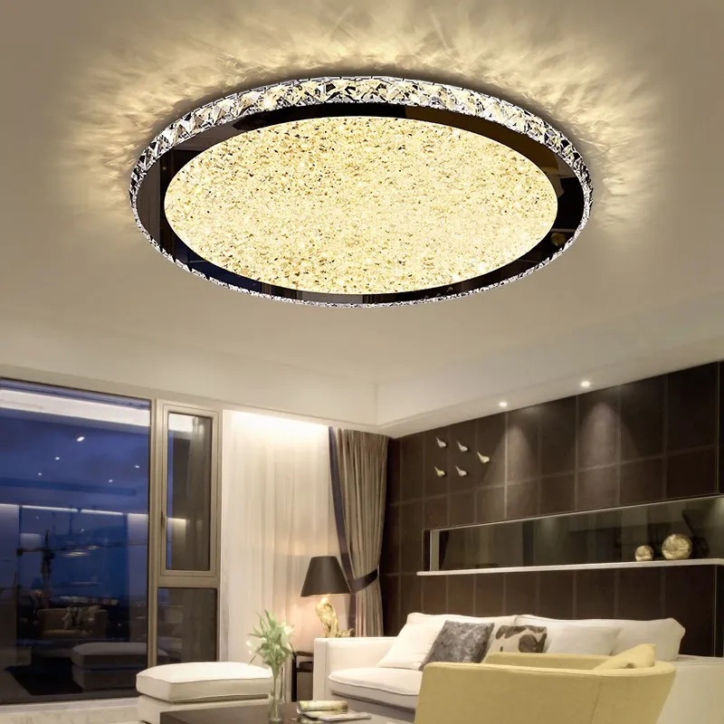 lampada do teto de cristal para sala e quarto luzes led modernas plafondlam diametro 22 cm 35 cm 60 cm 80cm 01