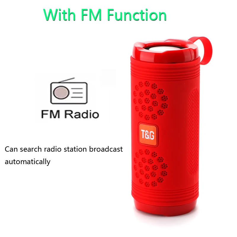 T & g tg617ポータブルスピーカー,ワイヤレス,Bluetooth,3Dサウンドシステム,ステレオサブウーファー,屋外用防水