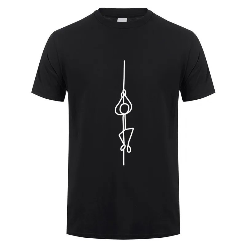 Funny Climbing T Shirt Mens Cotton Short Sleeve Climb Mountain Tshirt Climber Gift Top Tees