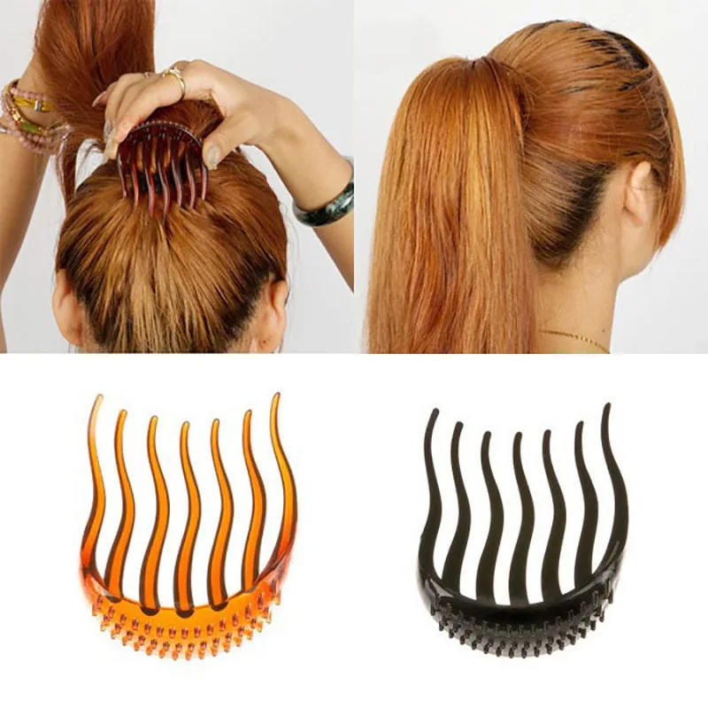 New Woman High Ponytail Hair Fork Hair Comb Fluffy Hair Invisible Hair Comb Hairpin Hairdressing Tool Hair Comb Accessories