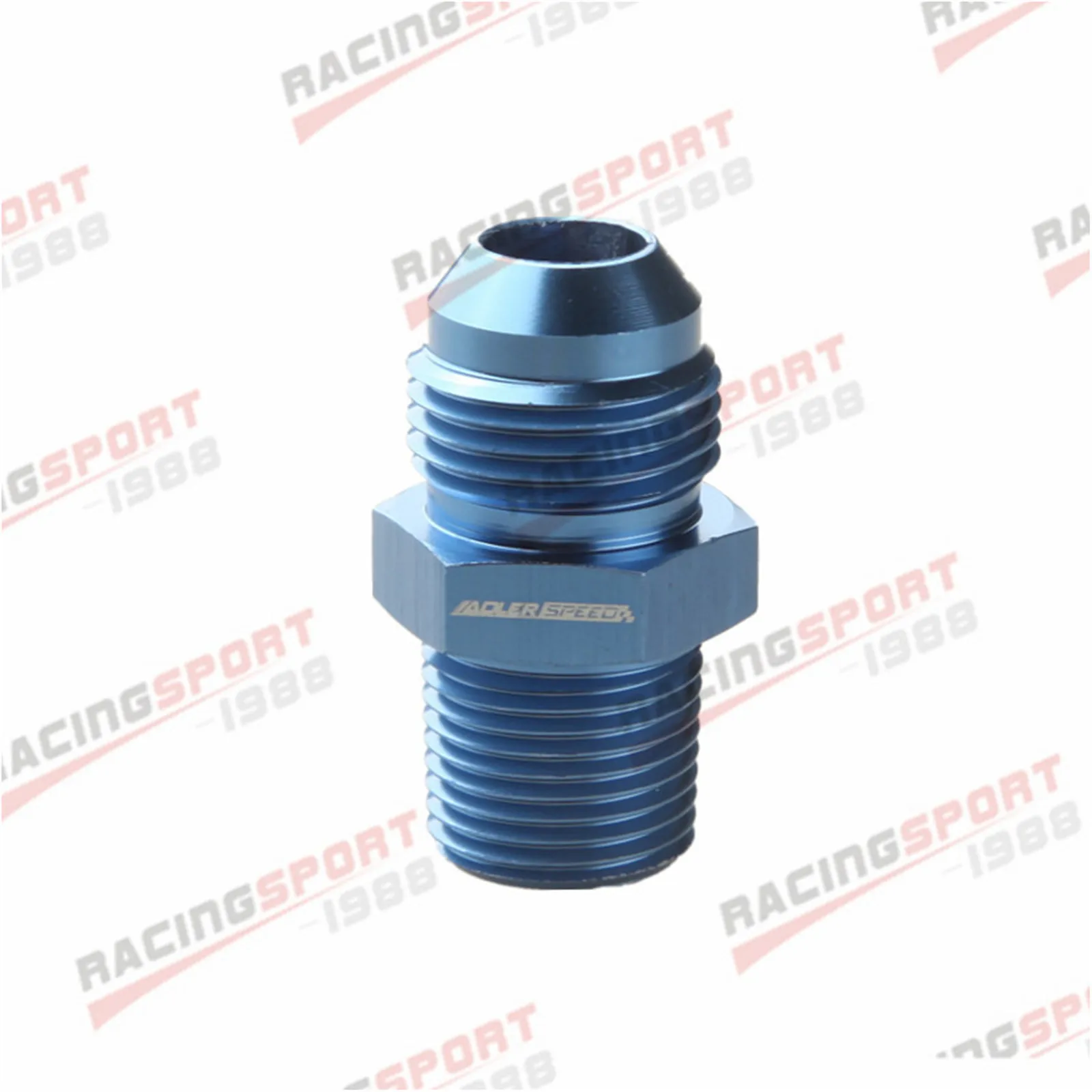 

AN8 -8AN Male To 3/8'' NPT Straight Fuel Oil Air Thread Fitting Adapter Black/Blue