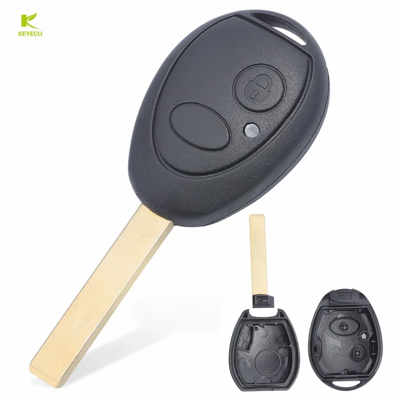 

KEYECU Replacement Shell Remote Key Case Fob 2 Button for Land Rover Rover 75 MG ZT-T for BMW Uncut Blade