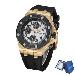 Designer Gouden Horloge Mannen Luxe Merk Beroemde Quartz Heren Horloges Chronograaf Sport Heren Horloges Man Klok Waterdicht Relogio