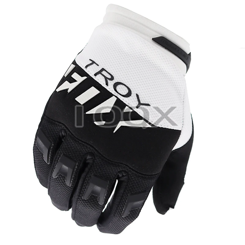 

Brand New Troy Fox MX Glove Locomotive Downhill Bike Off-road Motocross Men's White Black Gloves