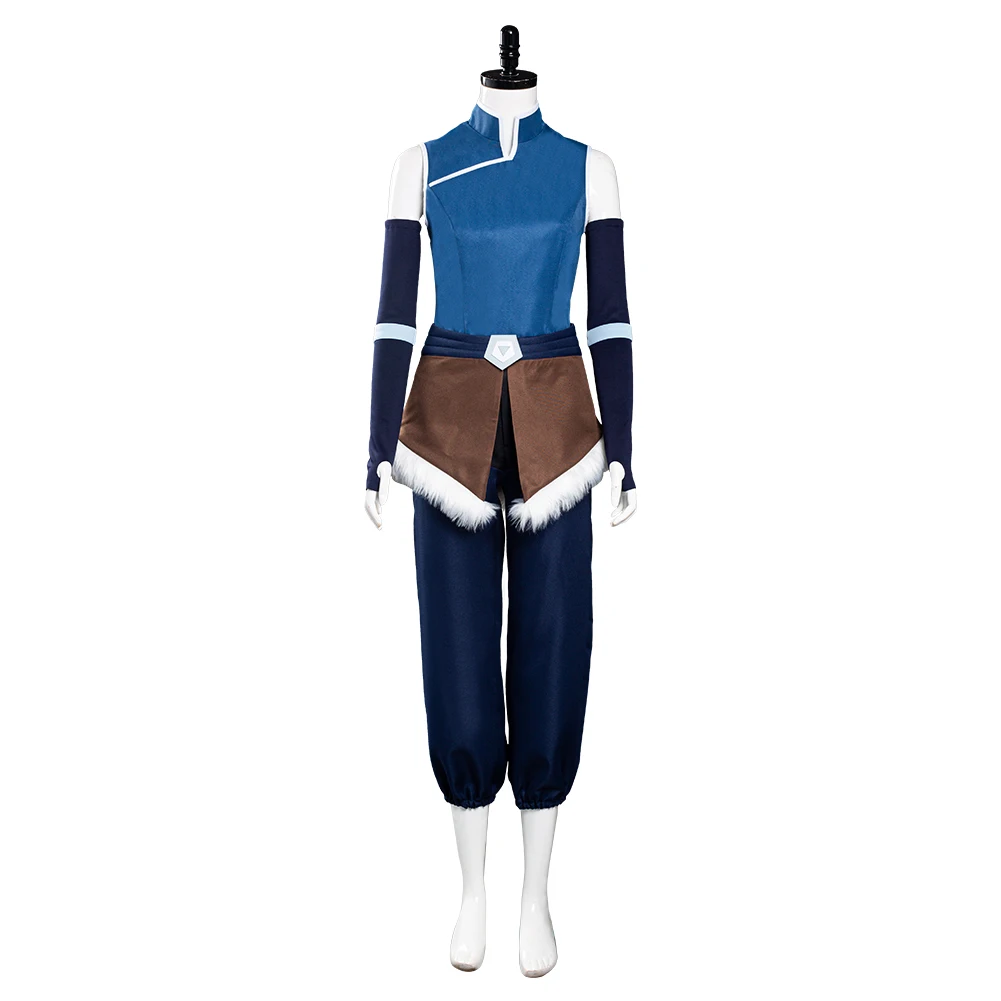 The Legend Season 4 Korra Cosplay Costume Top Pants Outfits Halloween Carnival Suit