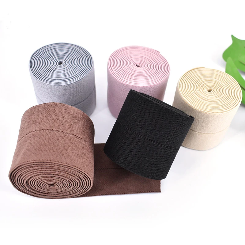 6cm Fold Over Elastic Band Loose Belt Clothing Accessories Rubber Band Underwear Dress Edging Waist Elastic Bands Accessories