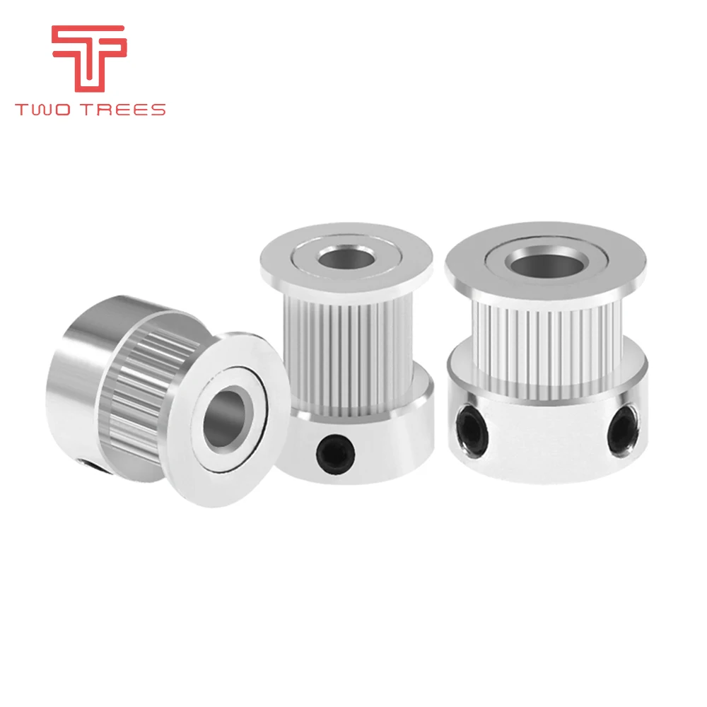 1PCS 3D Printer parts 20 teeth GT2 Timing Pulley Bore 5mm 6.35mm 8mm for Width 6mm GT2 synchronous belt 2GT Belt 20teeth pulley