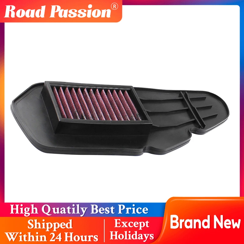 Road Passion części zamienne do motocykli filtr powietrza dla HONDA 17210-KZR-600 PCX125 WW125 PCX150 CLICK125i CLICK150i VARIO125 powietrza ostrze 125
