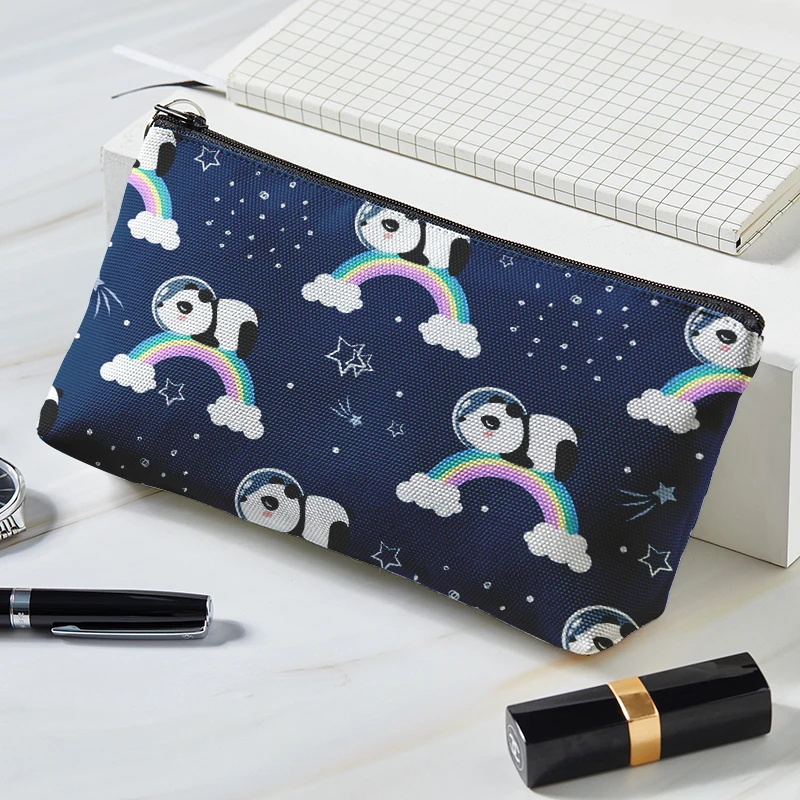 Lovely Women\'s Cosmetic Bag Cartoon Little Yellow Duck Makeup Case Zipper Make Up Organizer Storage Pouch Toiletry Wash Bags