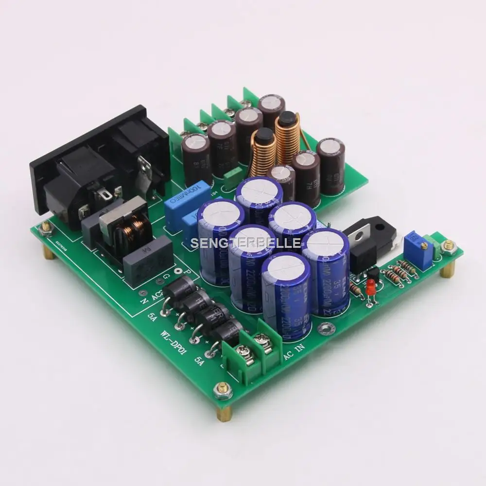 Assembled HIFI Linear Power Supply Board Level 3 Filtered  DC5V-DC28V Audio Power Board