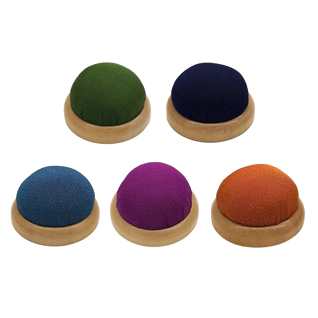 Wooden Base Pin Cushion Pincushion  Insertion For Embroidery Sewing