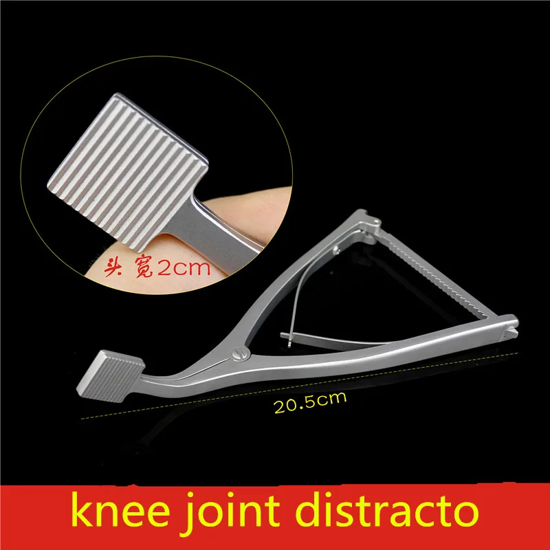 

Orthopedic instruments medical knee joint distractor elbow tibial plateau distraction forceps curved 20mm opener Retractor