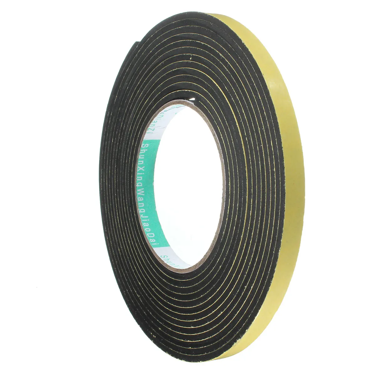 5M 10M 2mm/3mm Single Sided Adhesive Waterproof Weather Stripping Foam Sponge Rubber Strip Tape For Window Door Seal Strip