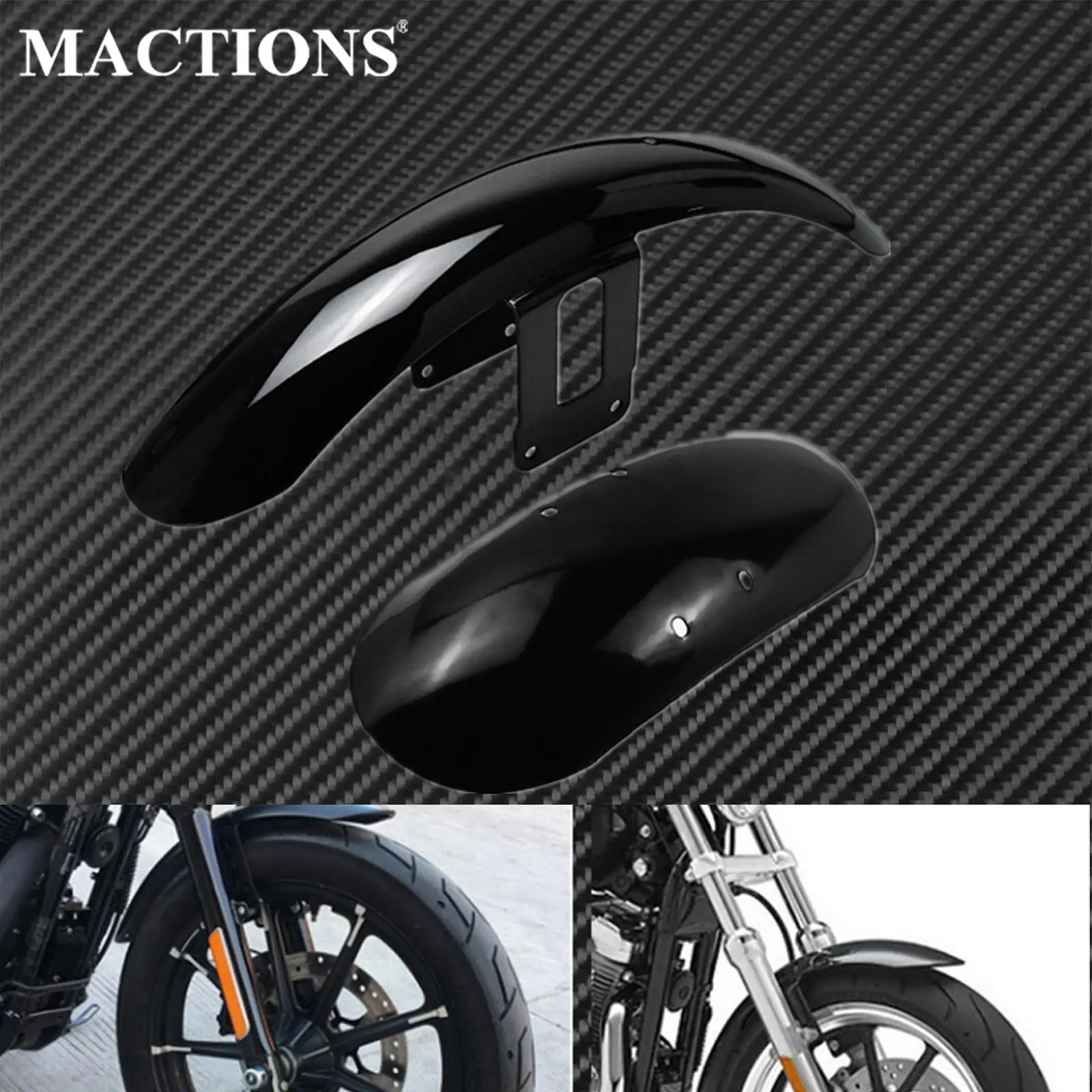 

Motorcycle Front Fender Mudguard Fairing Cover Black For Harley Sportster Forty Eight 48 XL1200X XL 1200 2010-2017 XL883 04-16