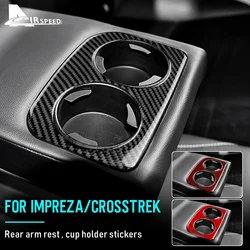 Soft Carbon Fiber Sticker For Subaru Crosstrek 2018-2023 Impreza 2017 2018 2019 2020 2021 2022 2023 Cup Holder Frame Accessories