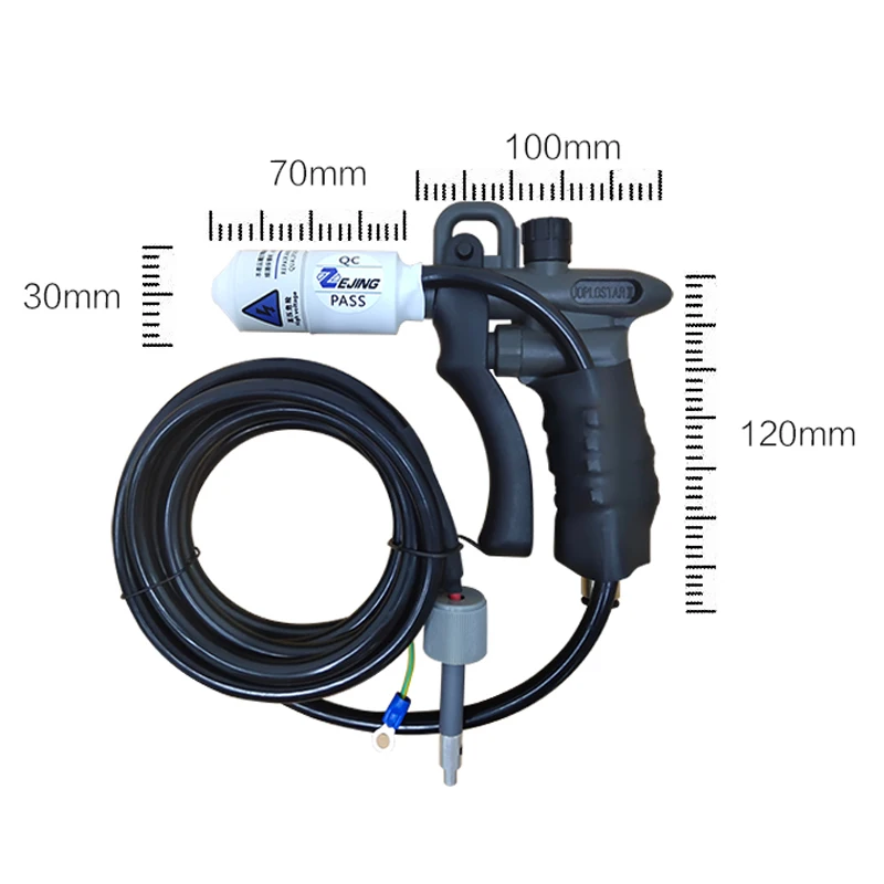 Ion air gun Anti-static dust removal gun Hand-held double needle JH-GUN adjustable air blowing dust gun Industrial static