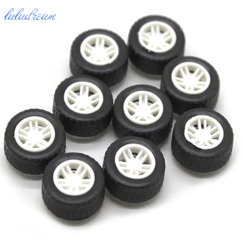 10pcs/lot 13.5mm Small Aircraft Wheels Chamfering Type DIY Handcraft Parts Rubber Wheel