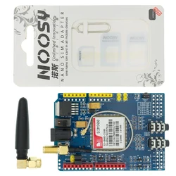 Arduino、sim900、gprs、gsm、互換性のあるシールド開発ボードクアッドバンドモジュール