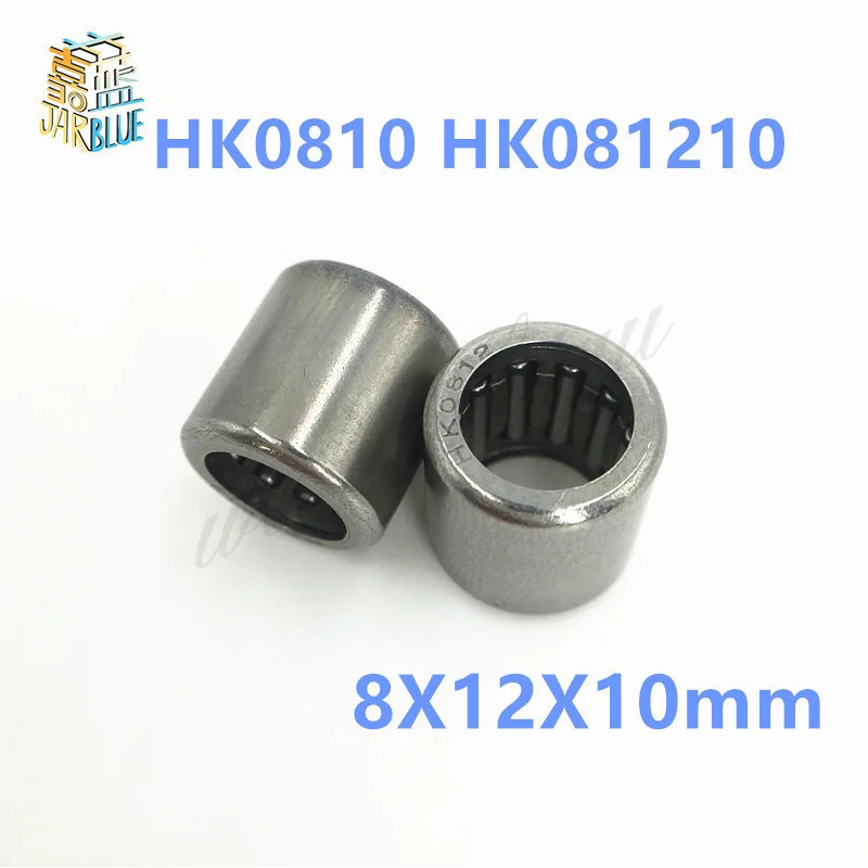 10pcs HK0810 HK081210 57941/8 needle roller bearing 8X12X10mm  whosale and retail draw cup bearing