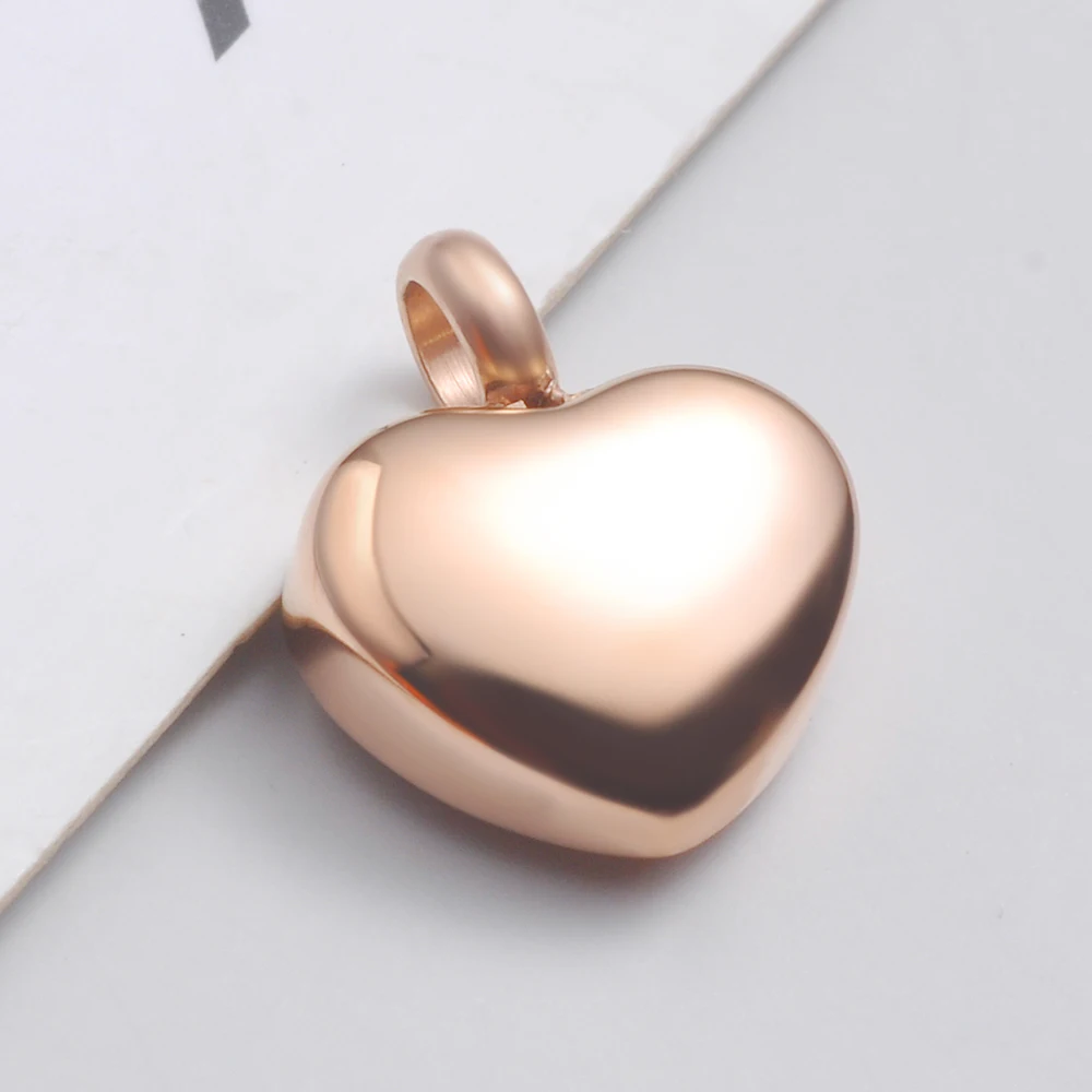 20Pcs/Lot Stainless Steel Small Heart Locket Hremation Charms Memorial Ashes urn For DIY Making Necklace Bracelet Can Open