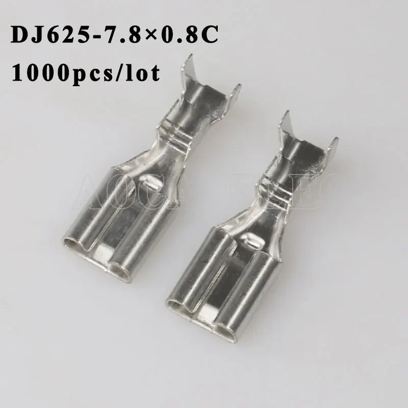 

DJ625-7.8 0.8C 1000PCS plug terminal Male female wire connector Plugs socket Fuse box Wire harness Soft Jacket car terminal plug