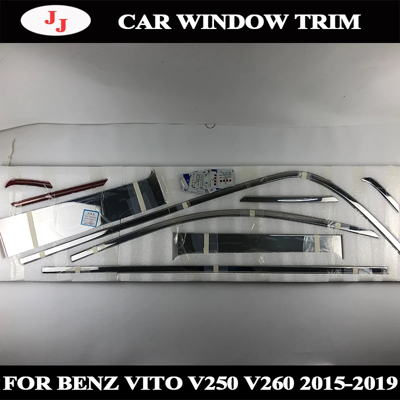 

For Mercedes Benz V-Class V200 V220 V250 V260 Vito Metris W447 Window sills Protector Cover Strips Molding Trims car Accessories