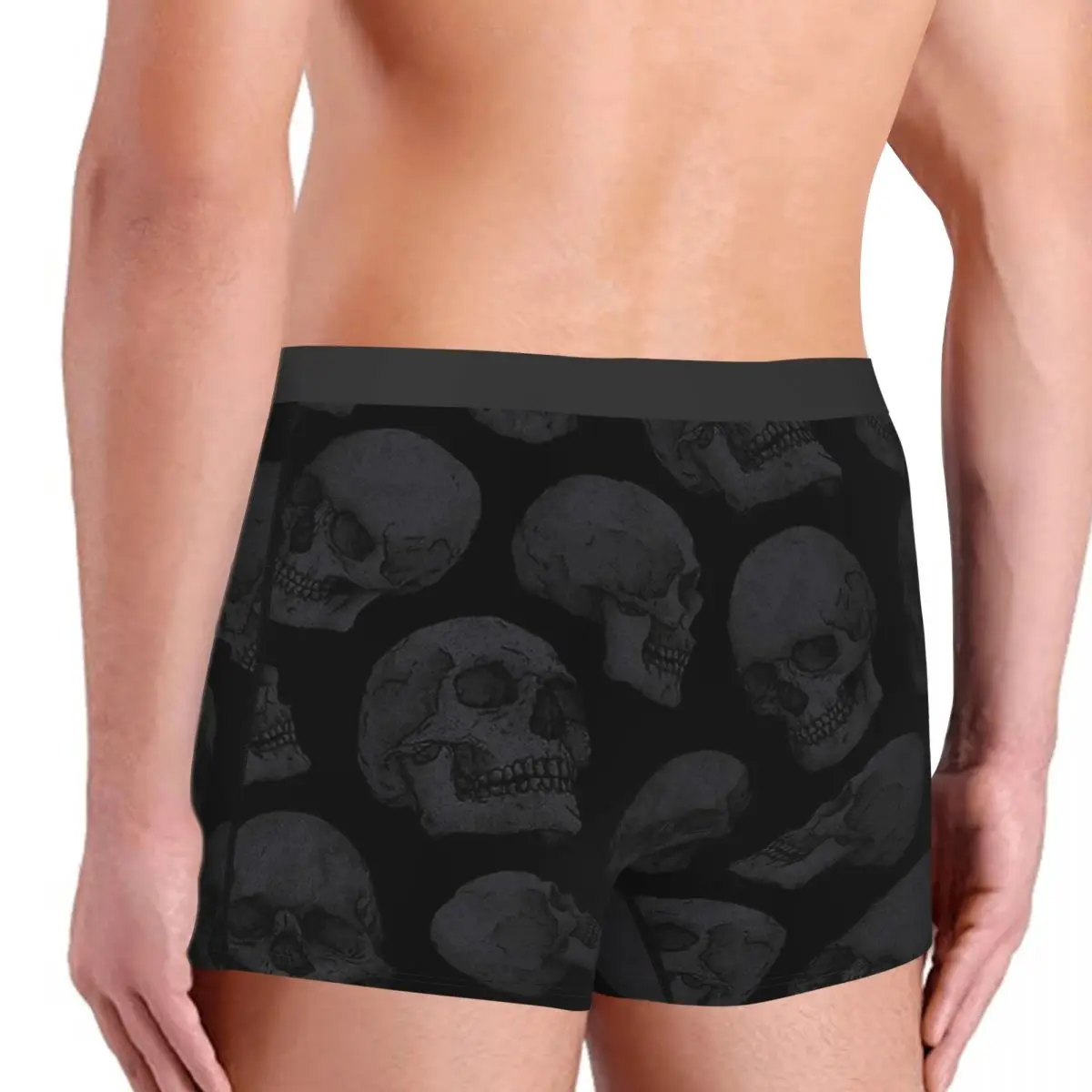 Men\'s Panties Skulls1 Men Boxer Underwear Cotton for Male Bones skull Large Size Lot Soft