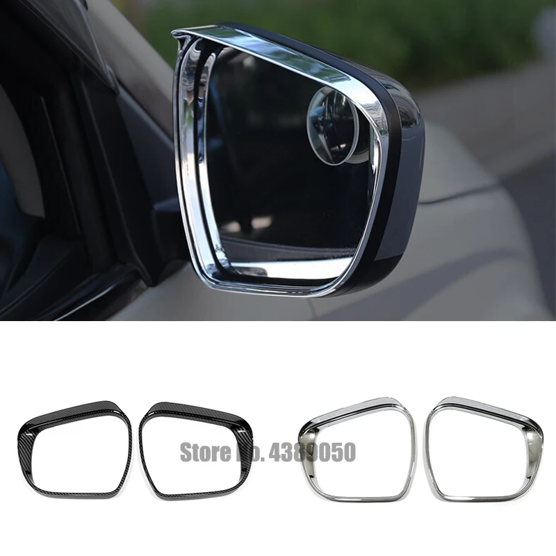 

ABS Chrome For Renault Alaskan 2016 2017 2018 Accessories Car side door rearview mirror block rain eyebrow car Styling 2pcs