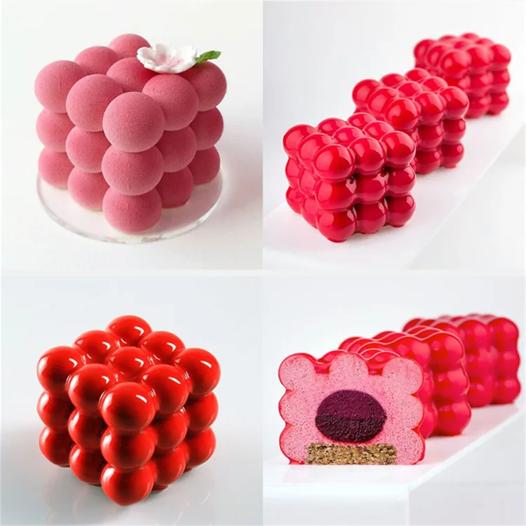 2022 New 6 Magic Ball Mousse Shape Cake Mold Ball Sphere Silicone Mold for Chocolate Dessert Mould DIY Decorating Cake Molds