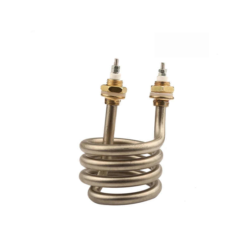10mm 2500W grzałka Element-elektryczna rura cieplna do wody destylowanej mechaniczna spirala ze stali nierdzewnej