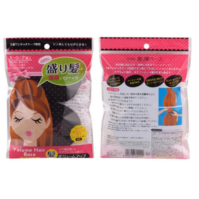 2pcs Magic fluffy hair sponge hair heightening pad hair braid princess bun maker tools Accessories